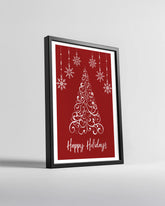 Reindeer In Snow Poster Tablosu