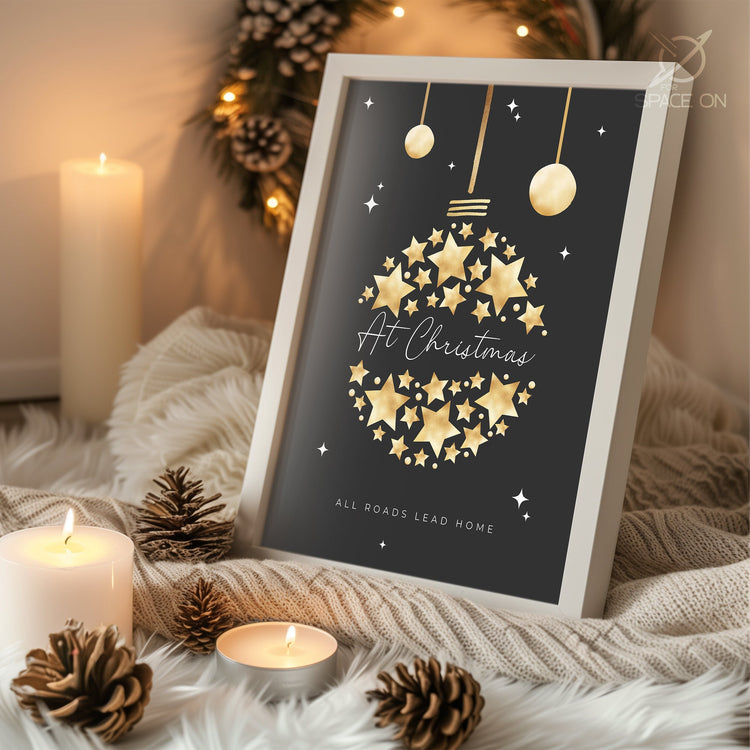 Retro Aluminum Tree Poster Tablosu