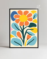 Retro Bloom Poster Tablosu