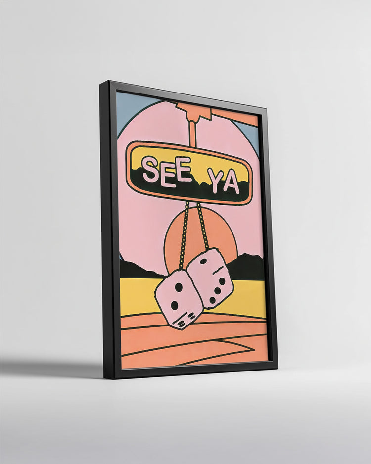 Retro Dice Poster Tablosu