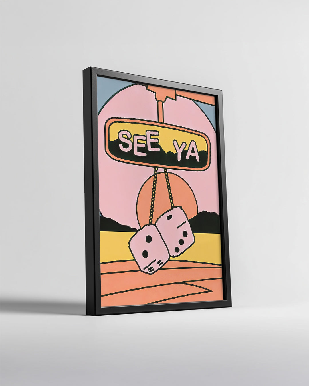 Retro Dice Poster Tablosu