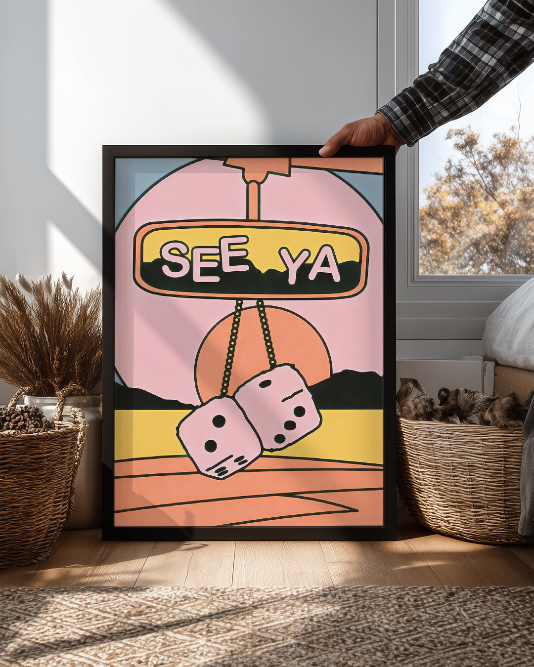 Retro Dice Poster Tablosu