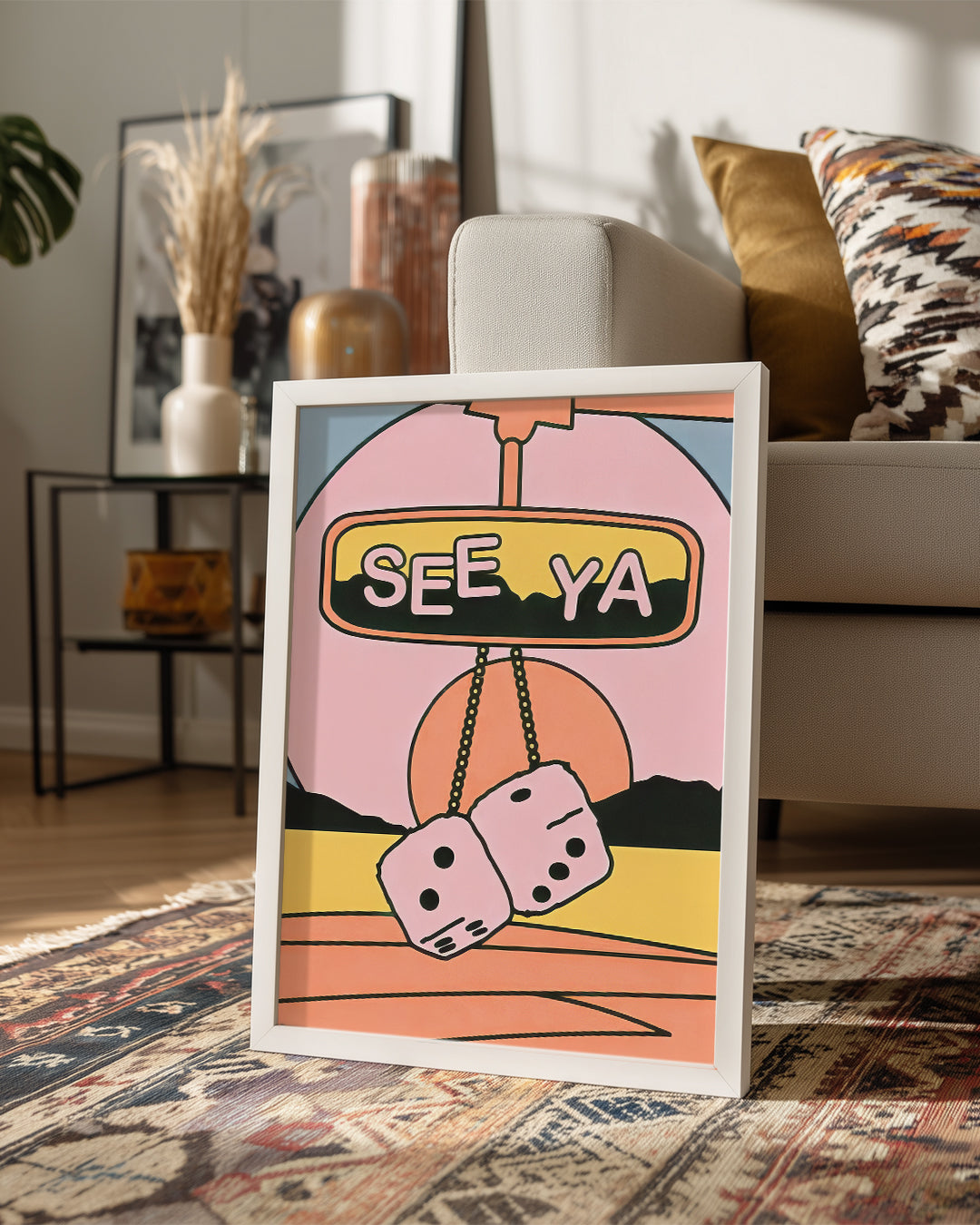 Retro Dice Poster Tablosu