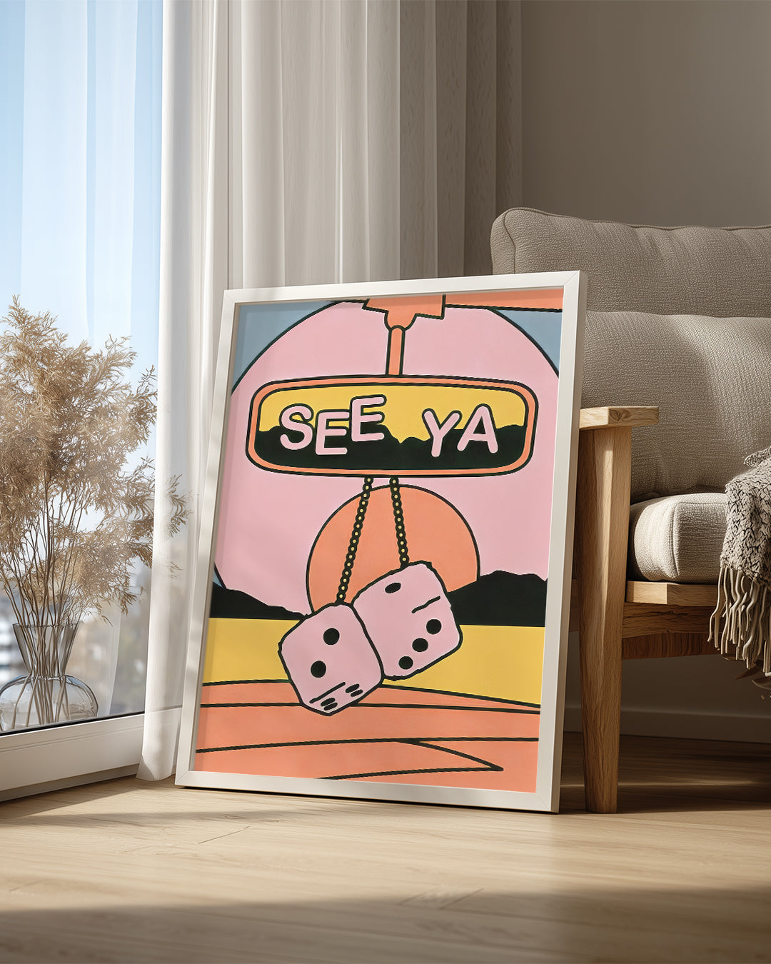 Retro Dice Poster Tablosu