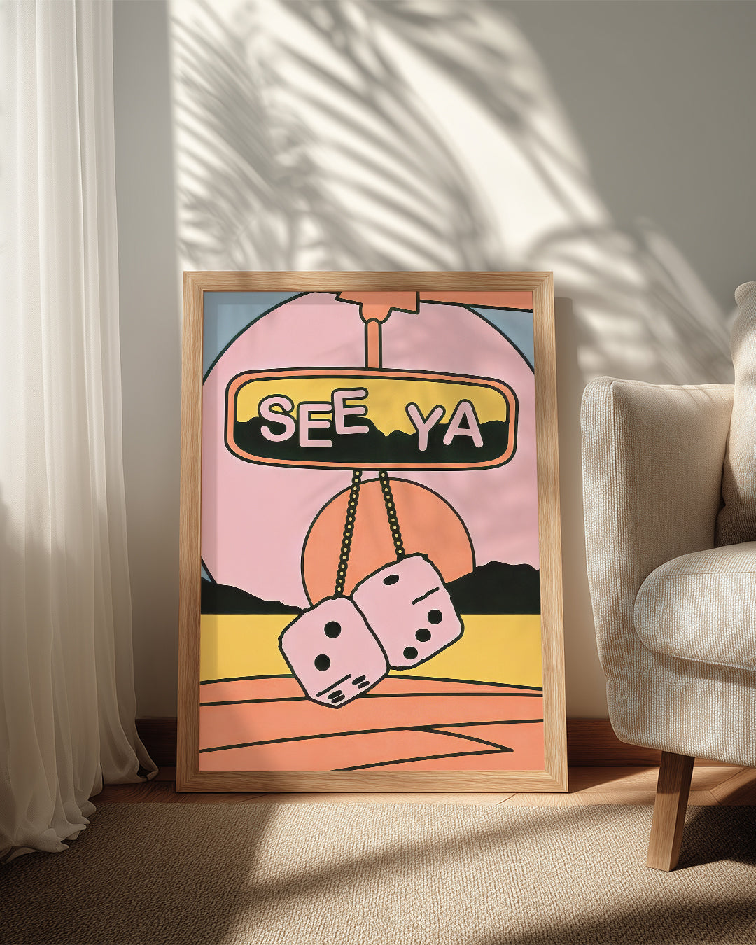 Retro Dice Poster Tablosu