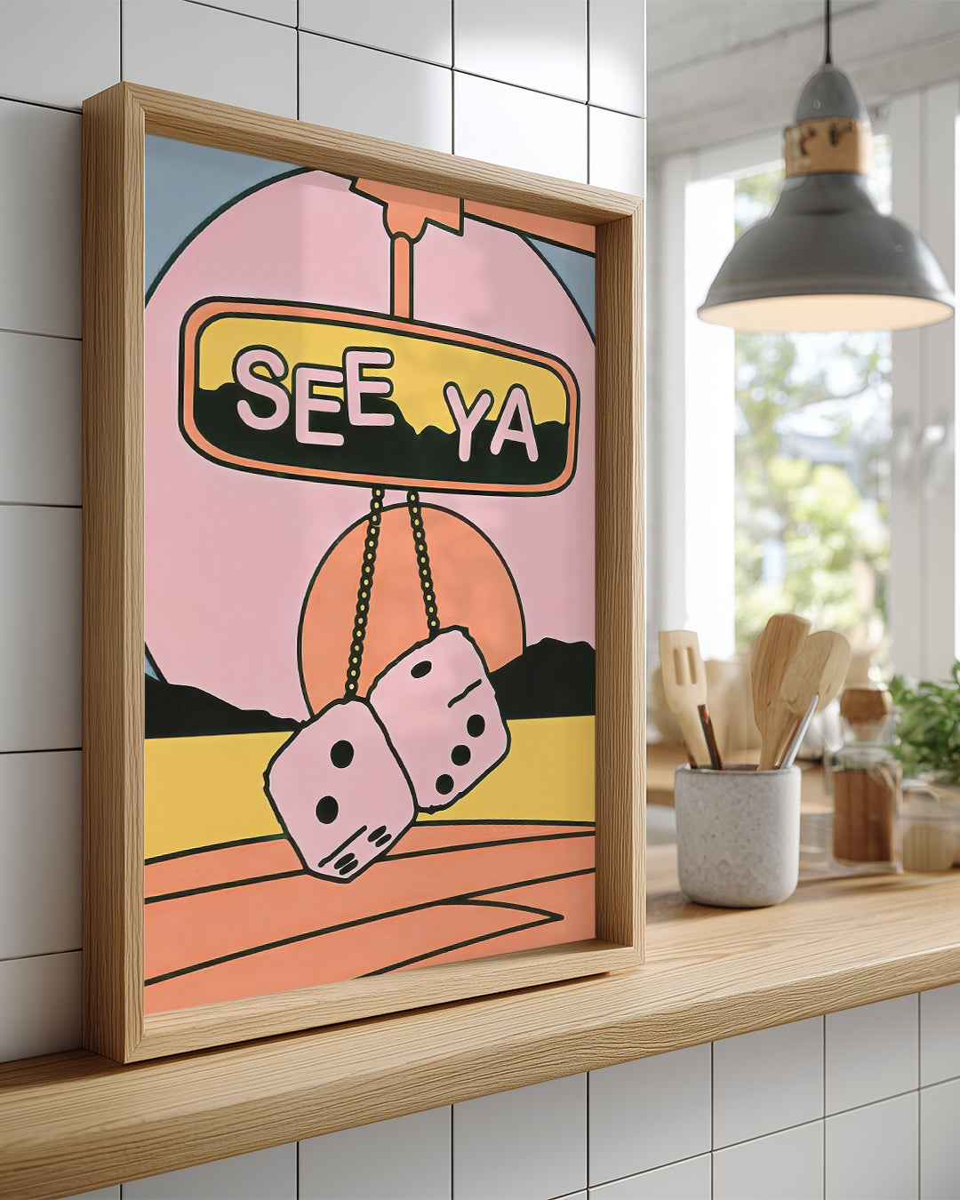 Retro Dice Poster Tablosu