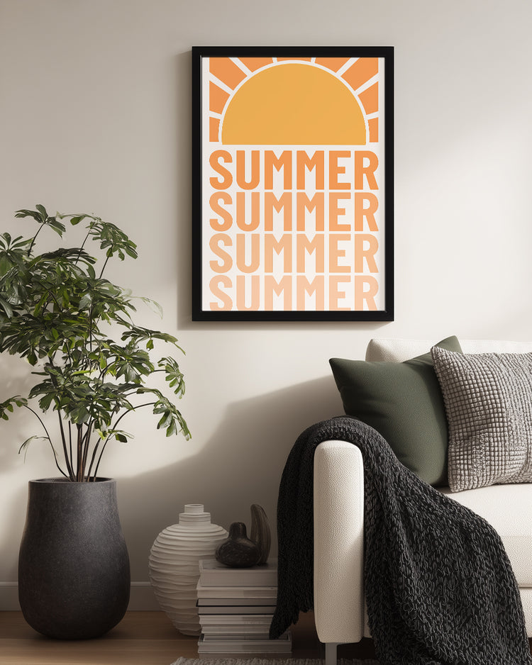 Retro Summer Poster Tablosu
