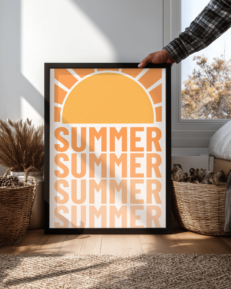 Retro Summer Poster Tablosu