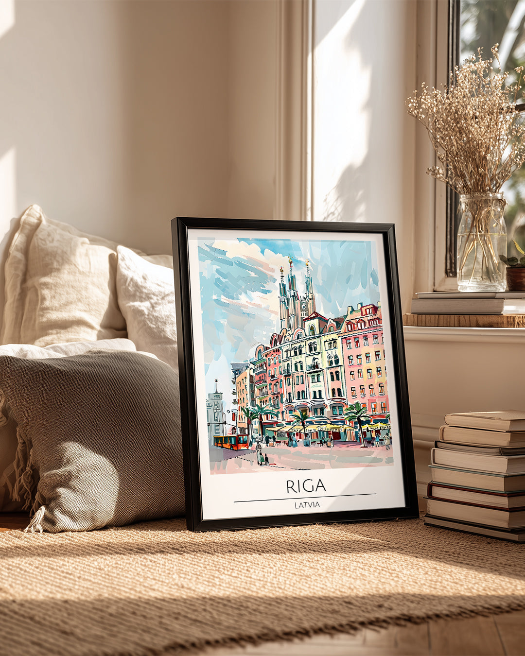 Riga Letonya Poster Tablosu