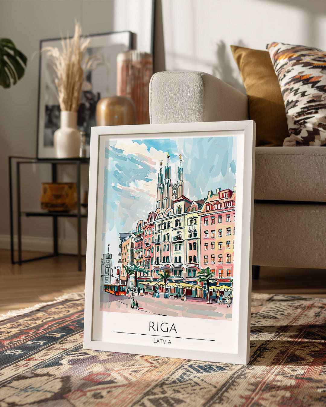 Riga Letonya Poster Tablosu