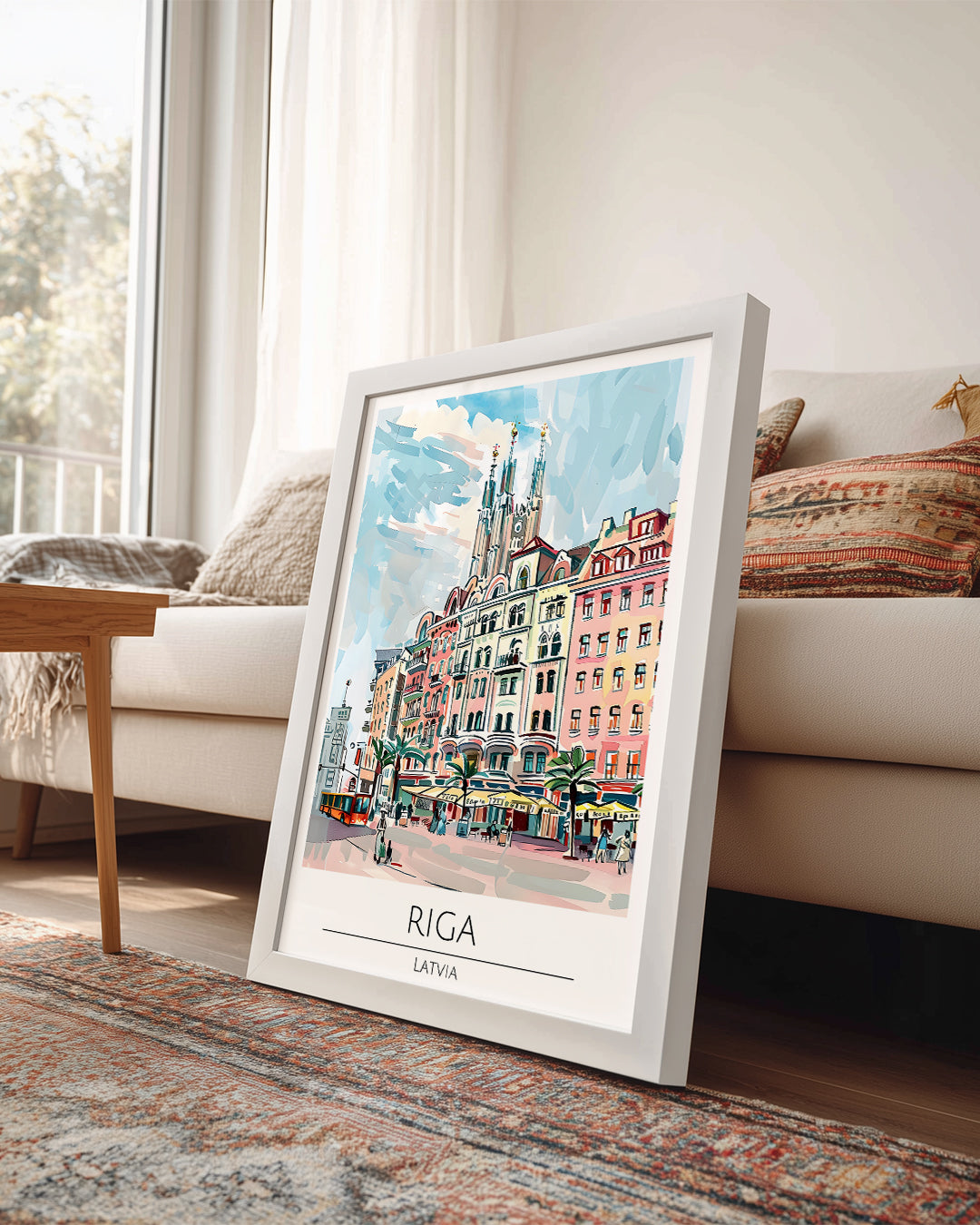Riga Letonya Poster Tablosu