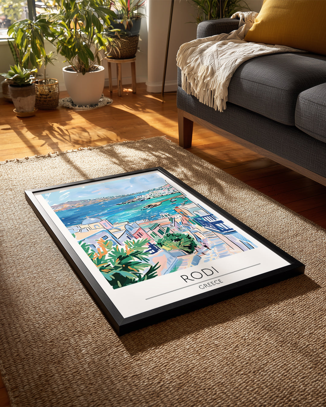 Rodi Yunanistan Poster Tablosu