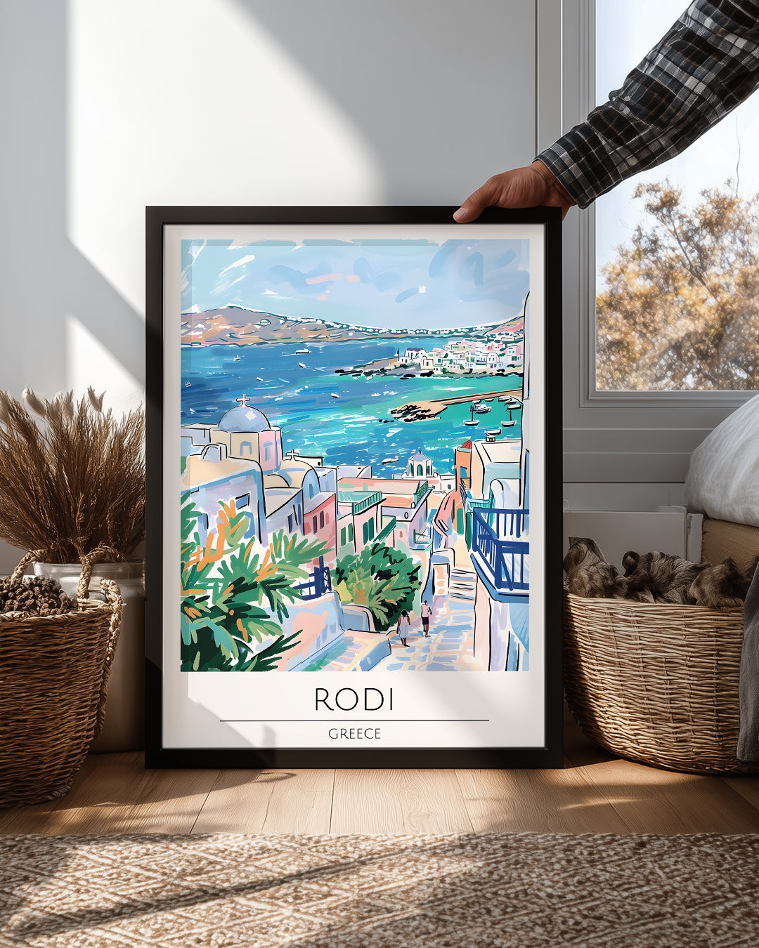 Rodi Yunanistan Poster Tablosu