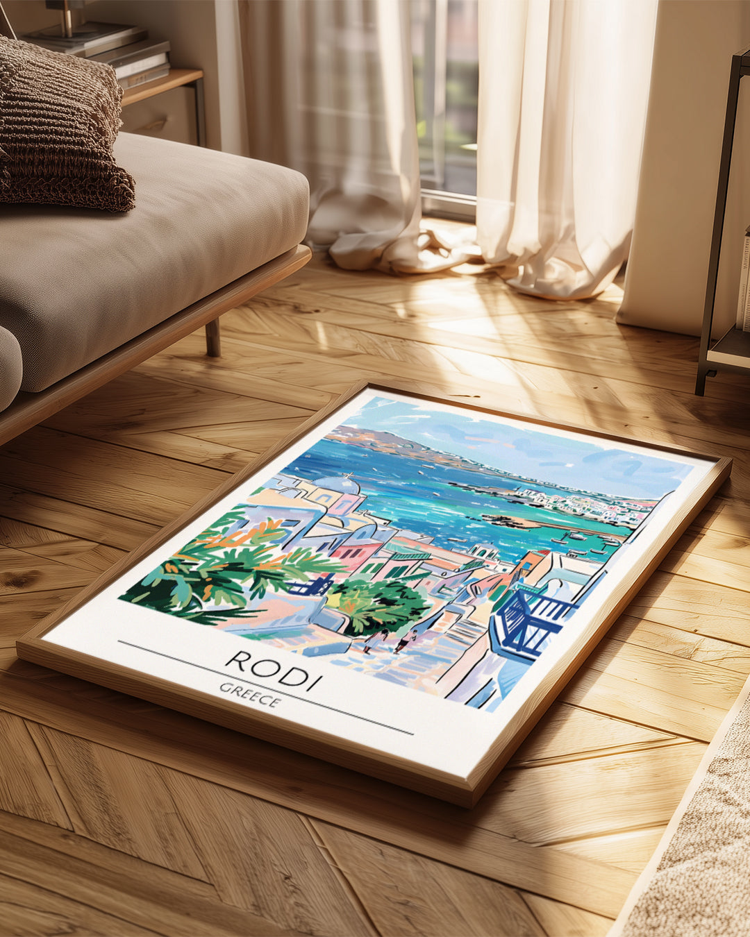 Rodi Yunanistan Poster Tablosu