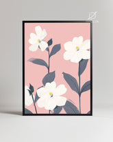 Rose Ardoise Poster Tablosu