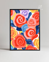 Rose Repeat Poster Tablosu