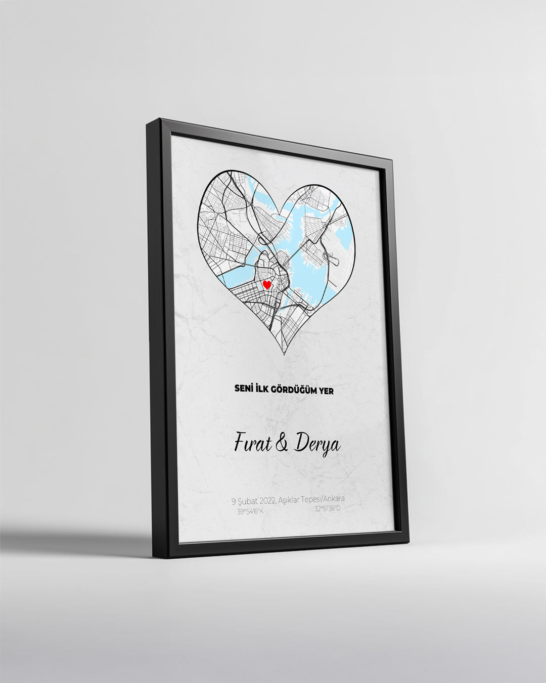 The Place Where I First Saw You Poster Painting (Heart)