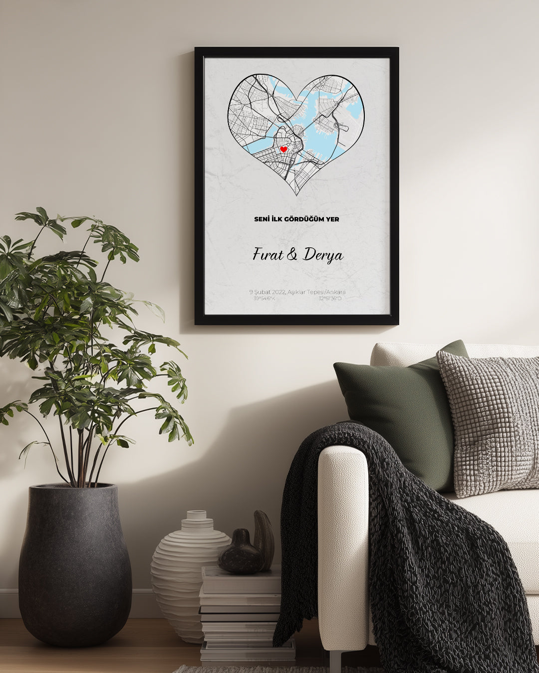 The Place Where I First Saw You Poster Painting (Heart)