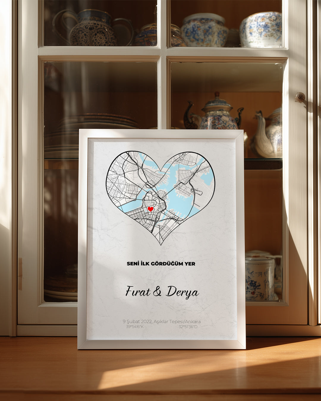 The Place Where I First Saw You Poster Painting (Heart)