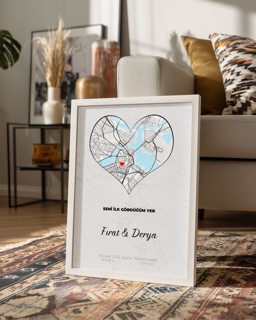 The Place Where I First Saw You Poster Painting (Heart)