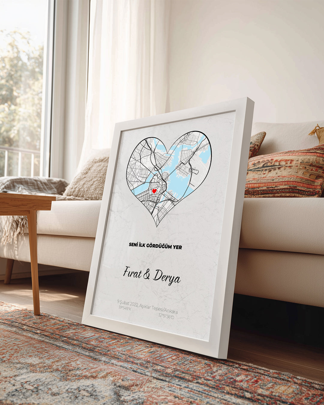 The Place Where I First Saw You Poster Painting (Heart)