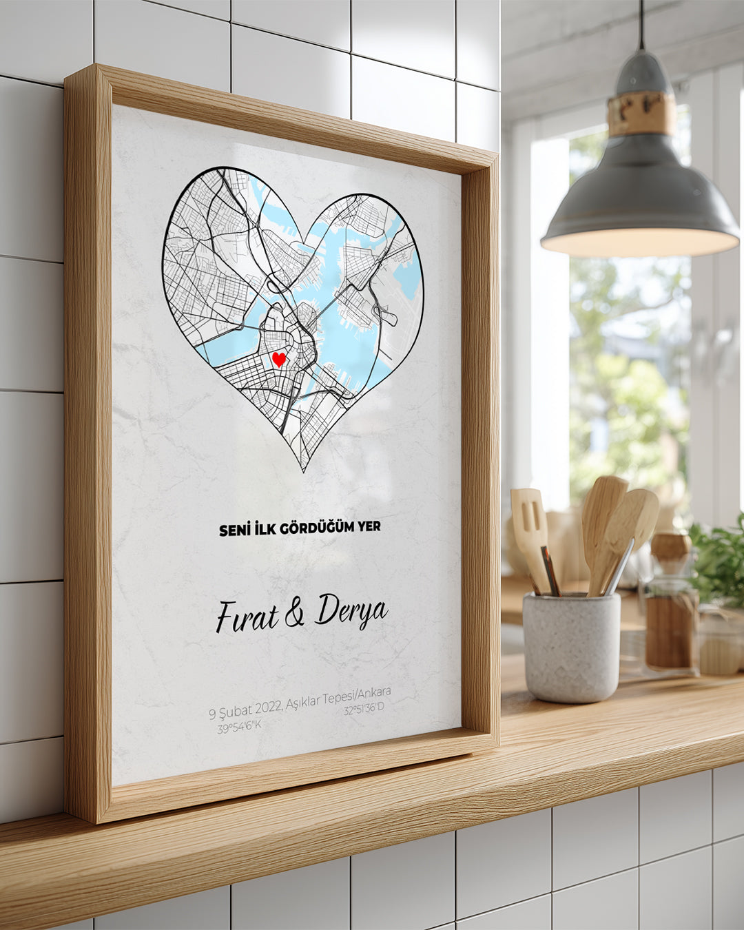 The Place Where I First Saw You Poster Painting (Heart)