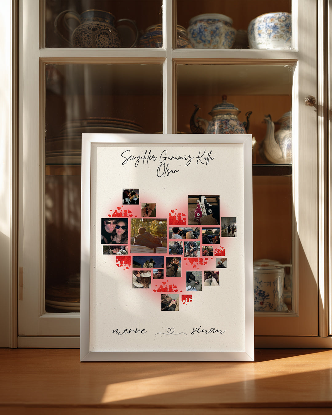 Anılarla Kalp Poster Tablo