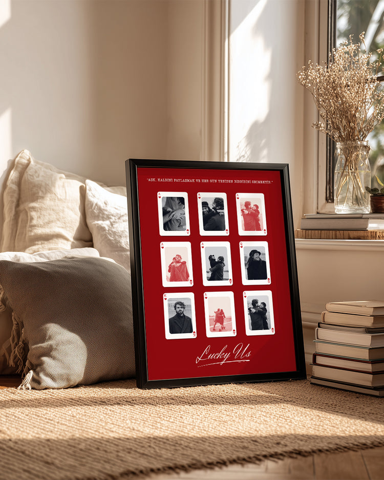 Lucky Us Aşk Kartları Poster Tablo
