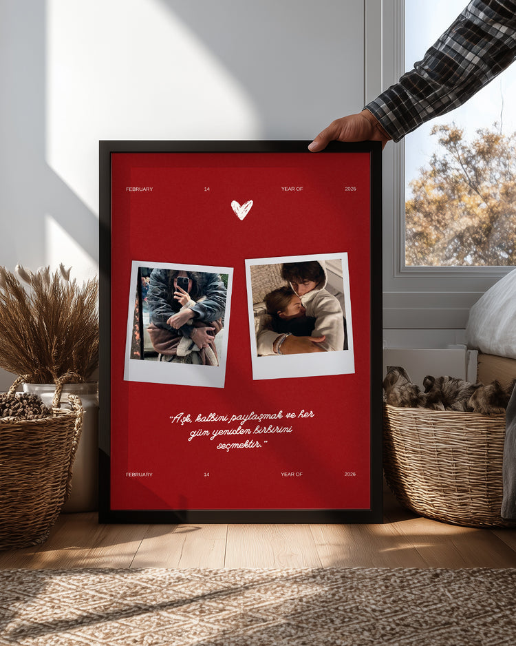 Sevgililer Günü Anısı Poster Tablo