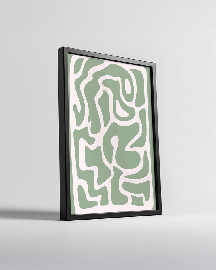 Sage Swirl Poster Tablosu