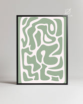 Sage Swirl Poster Tablosu