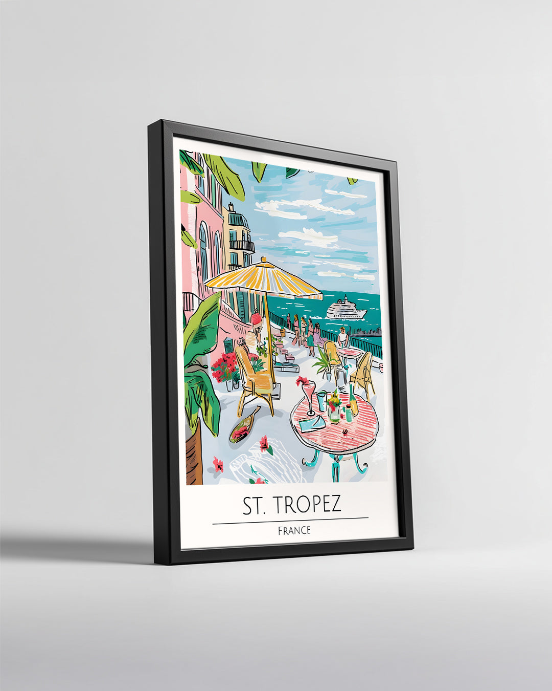 Saint Tropez Fransa Poster Tablosu