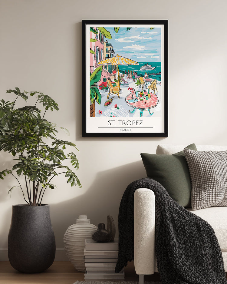 Saint Tropez Fransa Poster Tablosu