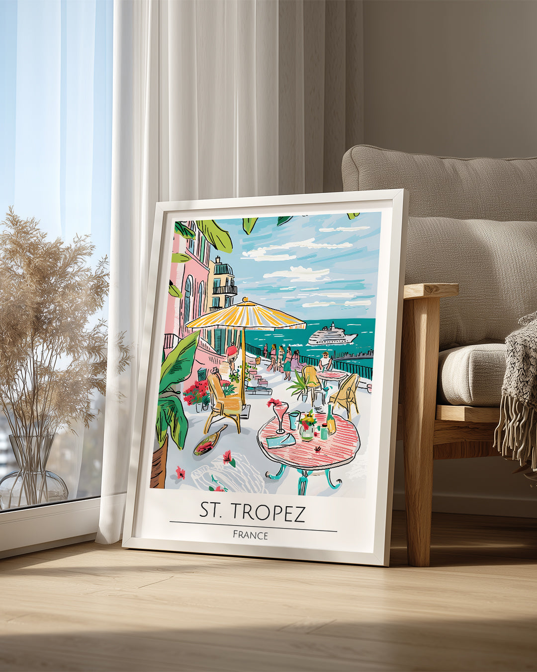Saint Tropez Fransa Poster Tablosu