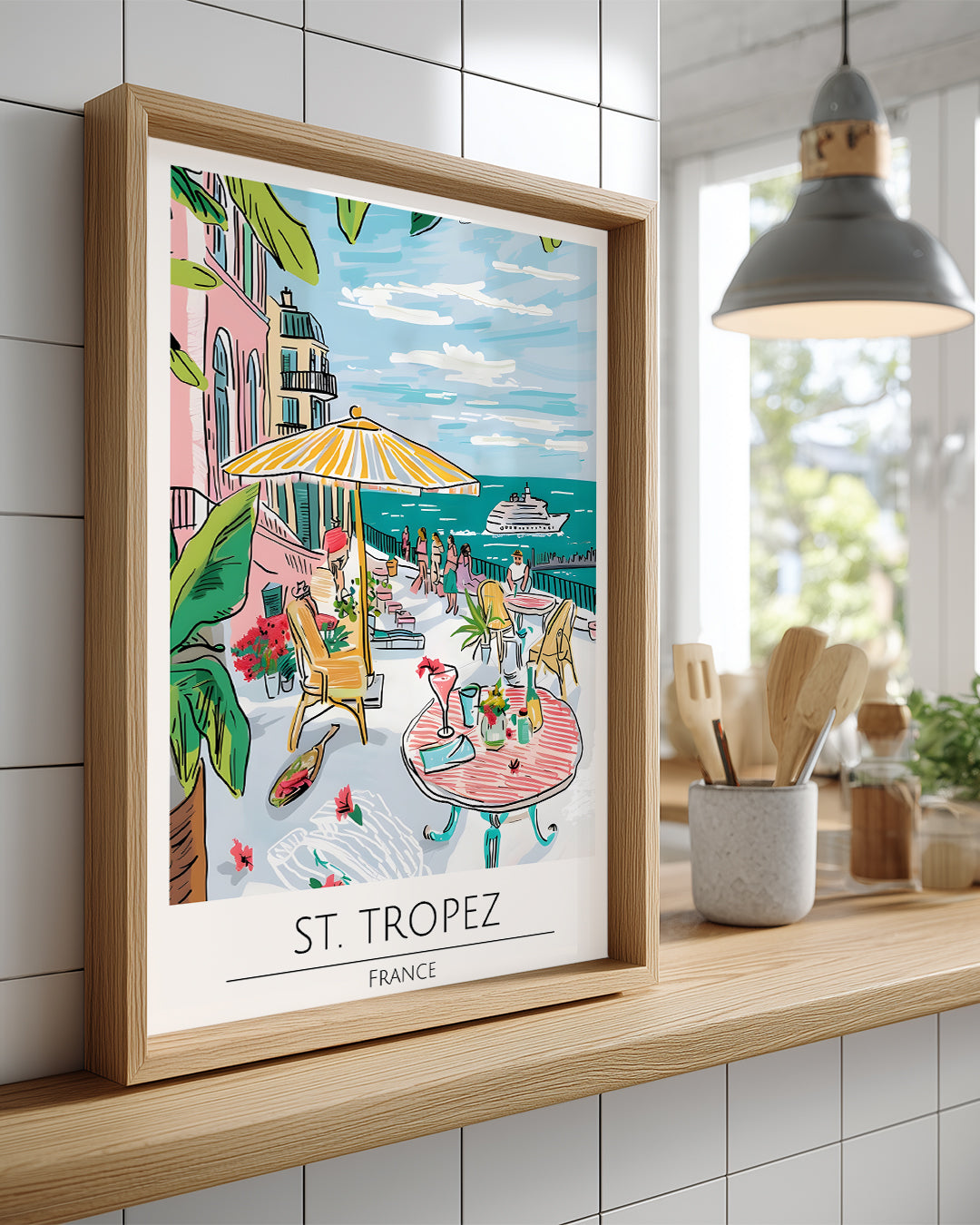 Saint Tropez Fransa Poster Tablosu