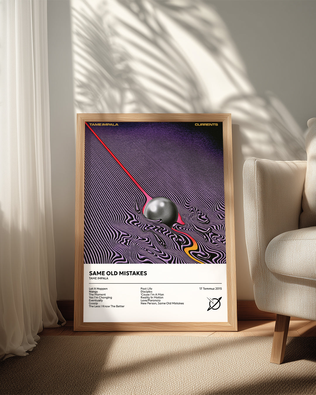 Same Old Mistakes - Tame Impala Poster Tablosu