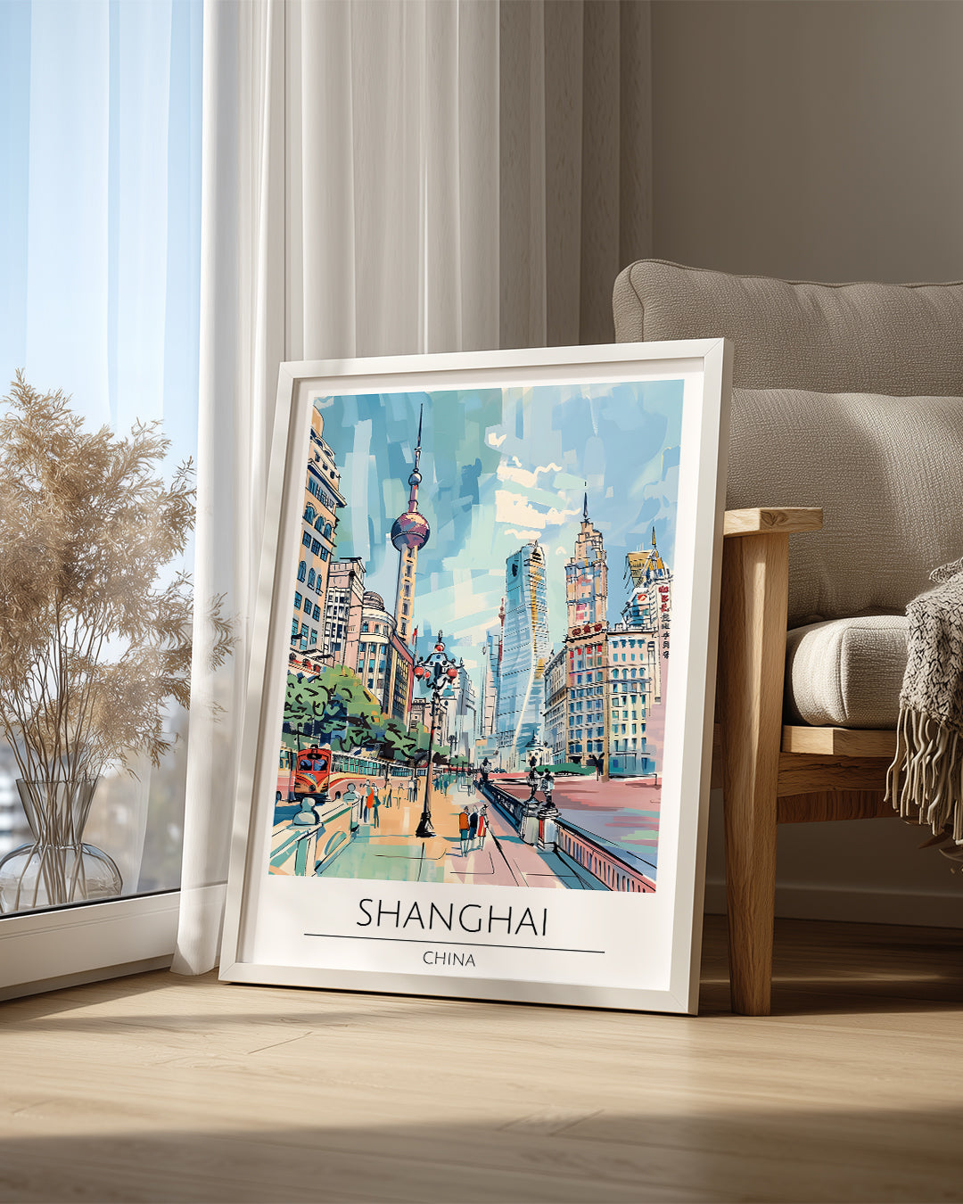 Şanghay Çin Poster Tablosu