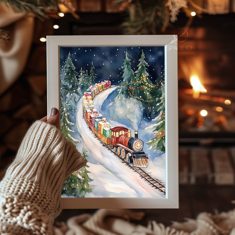 Santa Claus Portrait Poster Tablosu