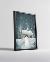 Santa Claus Waving Poster Tablosu