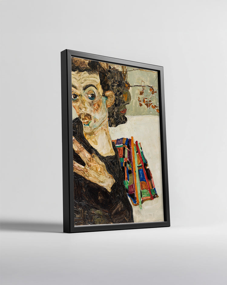 Schiele Self Poster Tablosu