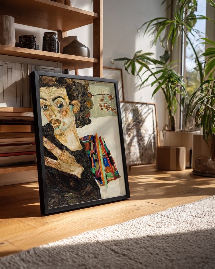 Schiele Self Poster Tablosu
