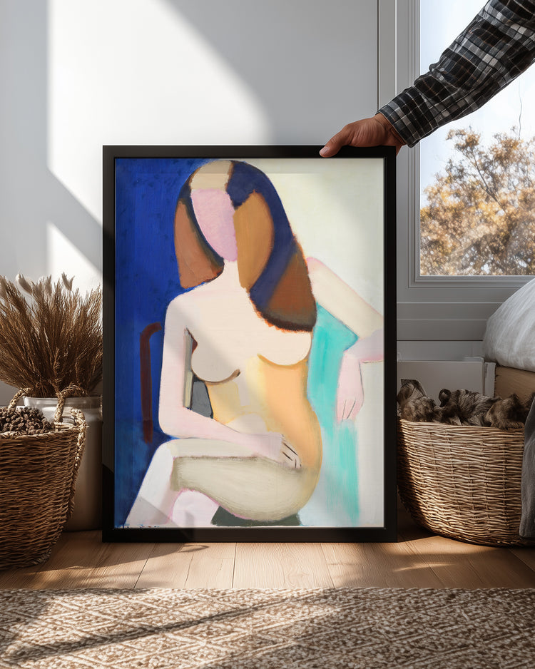 Seated Woman Poster Tablosu