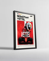 Sebastian Vettel 5 Poster Tablosu
