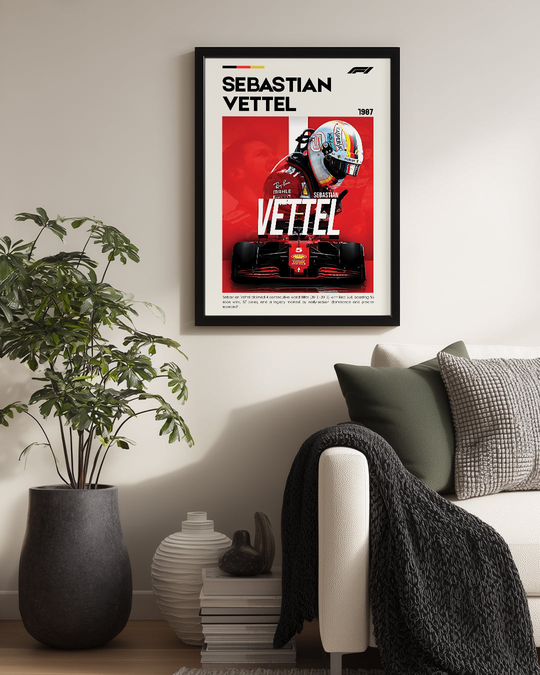 Sebastian Vettel 5 Poster Tablosu