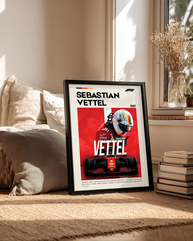 Sebastian Vettel 5 Poster Tablosu