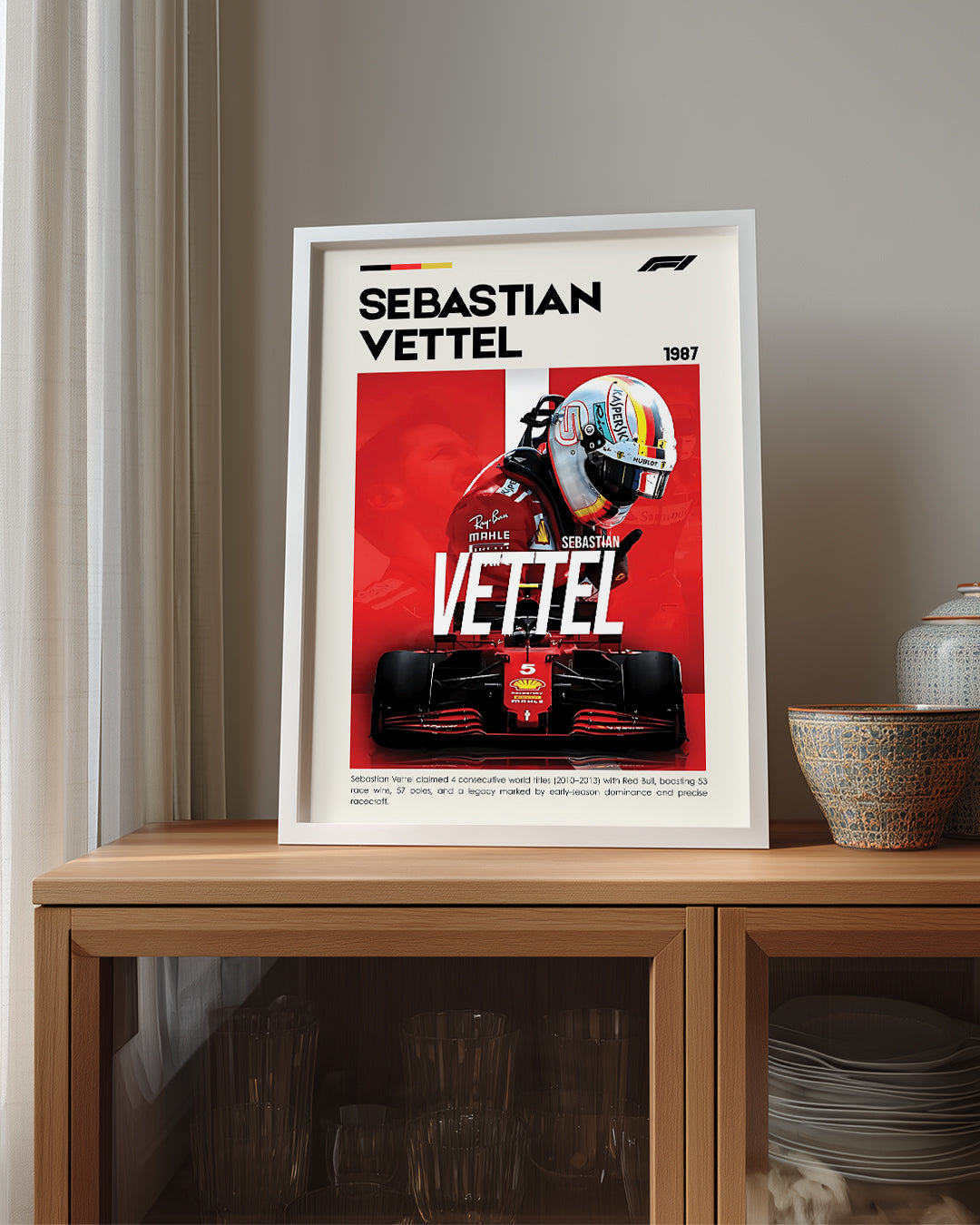 Sebastian Vettel 5 Poster Tablosu