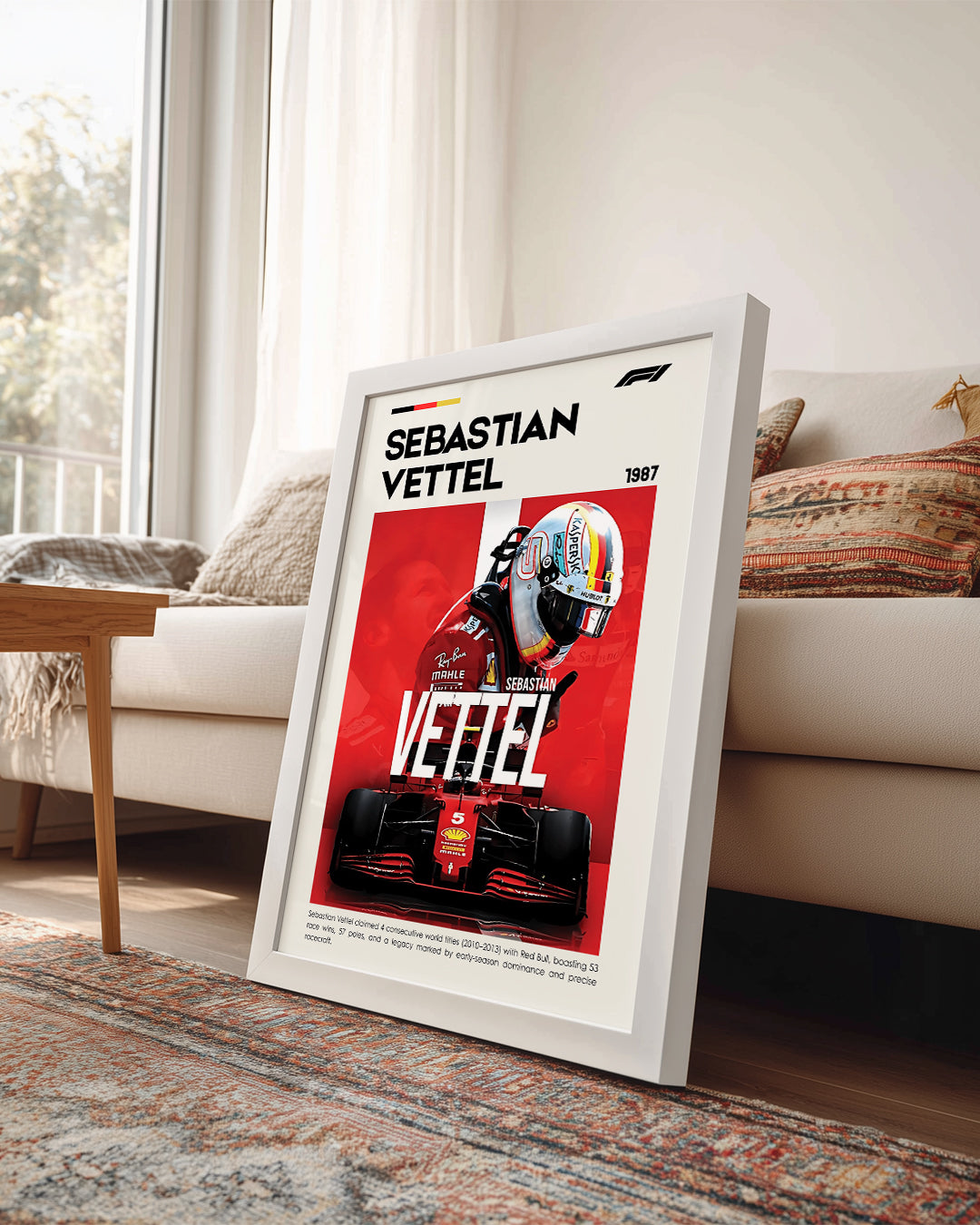 Sebastian Vettel 5 Poster Tablosu
