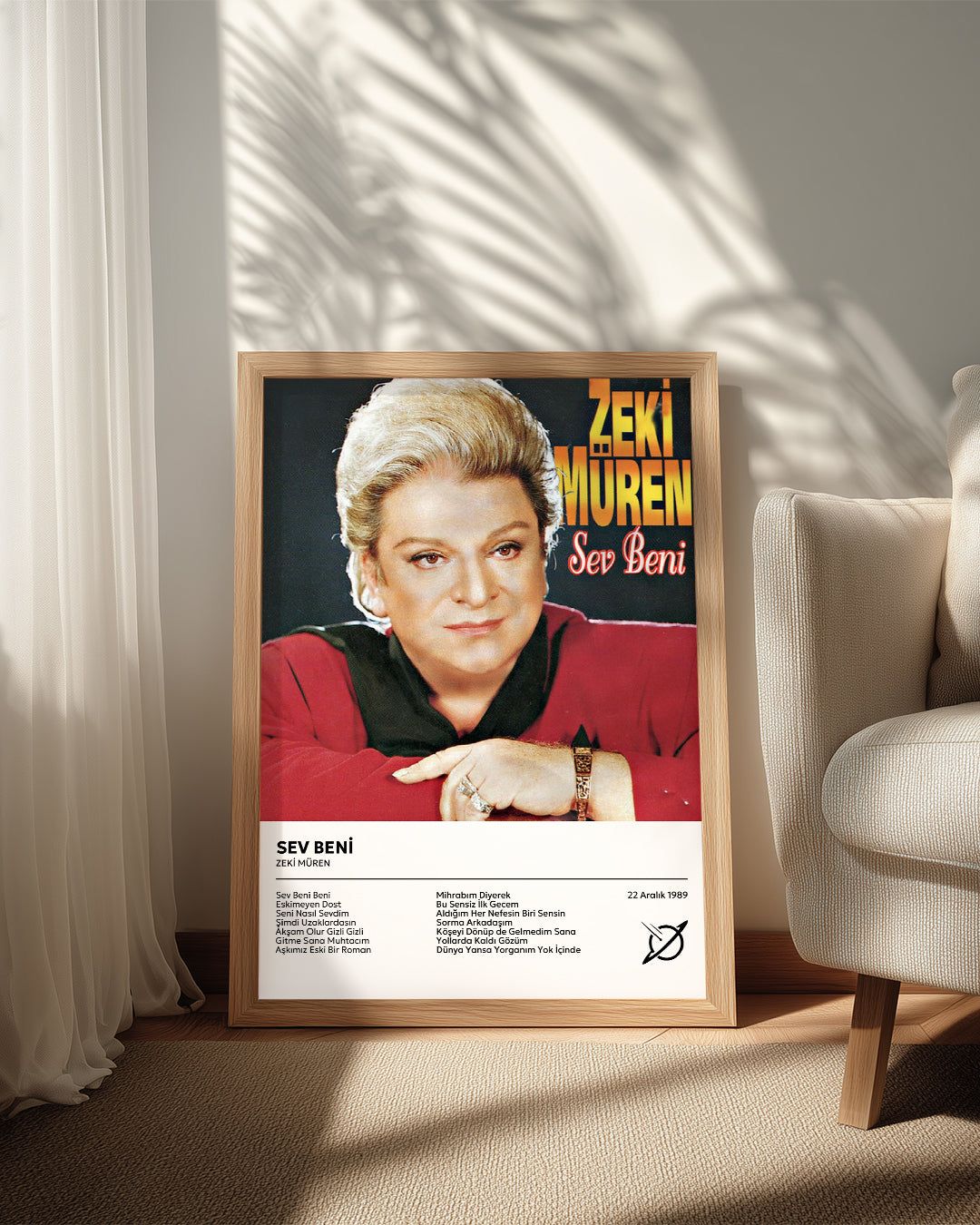 Sev Beni - Zeki Müren Poster Tablosu