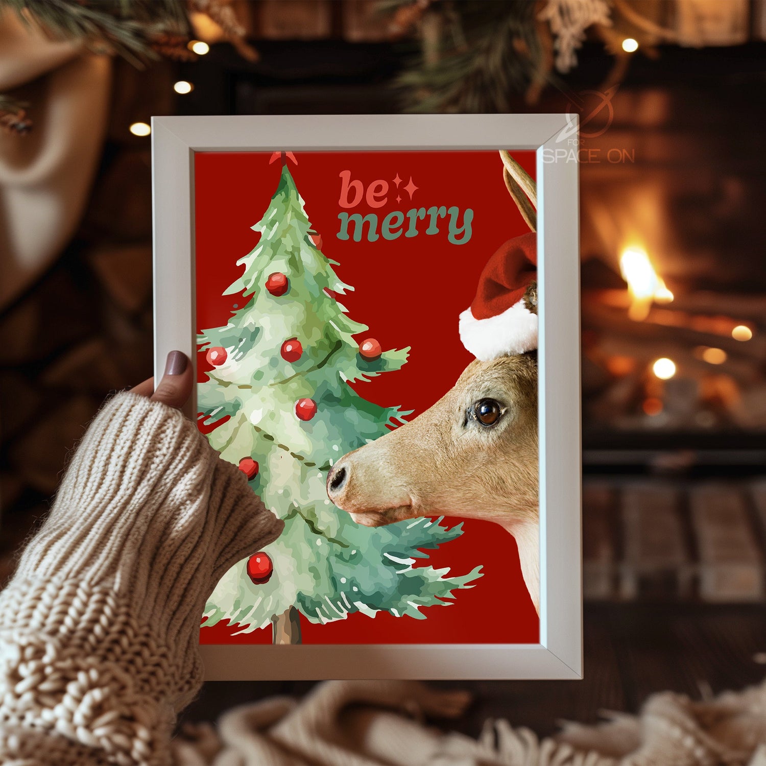 Shooting Star Christmas Poster Tablosu