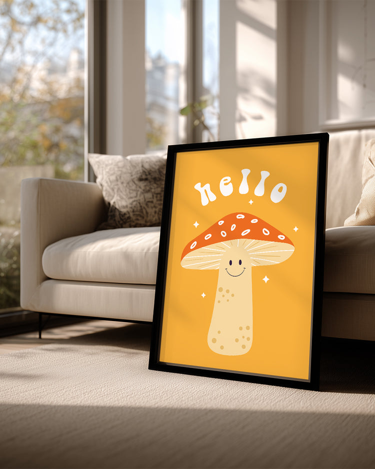 Shroom Hello Poster Tablosu